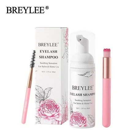 BREYLEE 60 mL Foam Eyelash Extension Cleanser Shampoo | Walmart (US)