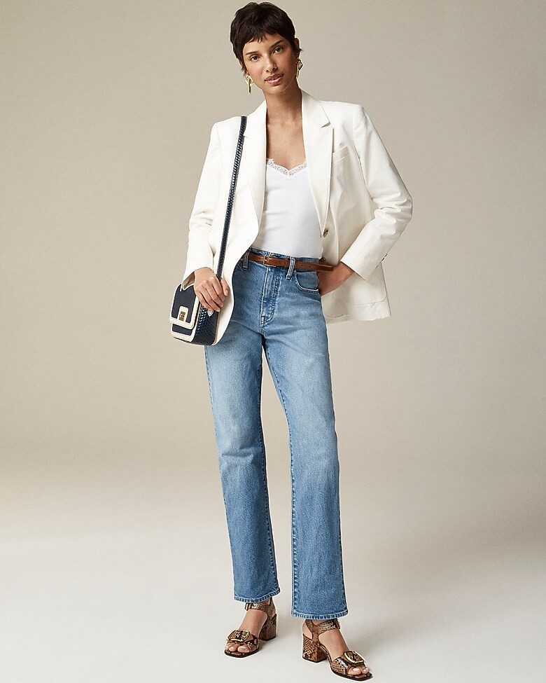 High-rise straight jean in 1996 semi-stretch | J. Crew US