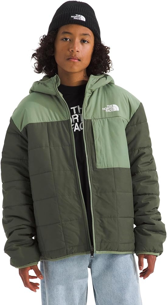 THE NORTH FACE Boys' Reversible Shasta Full Zip Hooded Jacket | Waterproof Finish With Heatseeker... | Amazon (US)
