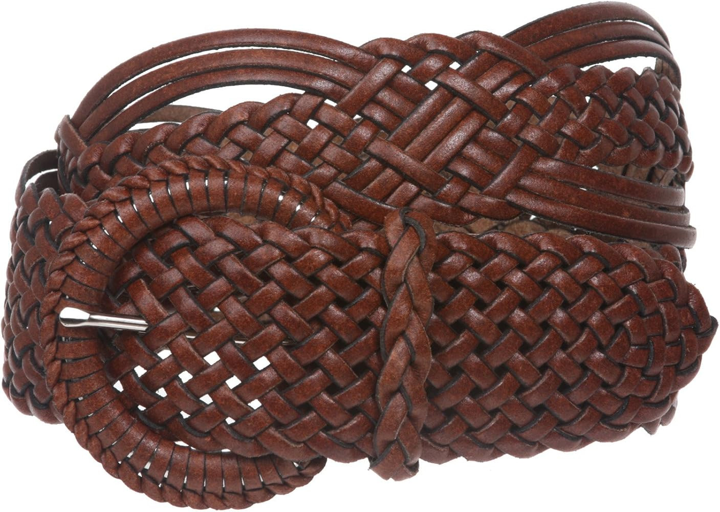 beltiscool 2" (50 mm) Genuine Leather Braided Woven Belt | Amazon (US)