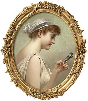 ASOWIN Oval Antique Photo Frames 8x10,Vintage Picture Frame 10x8 in Gold for Wall Gallery or Tabl... | Amazon (US)