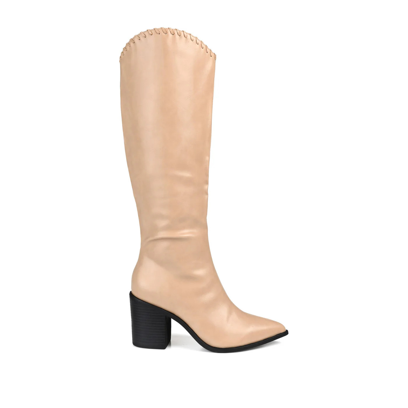 DARIA COWGIRL BOOTS IN VEGAN LEATHER | Journee Collection