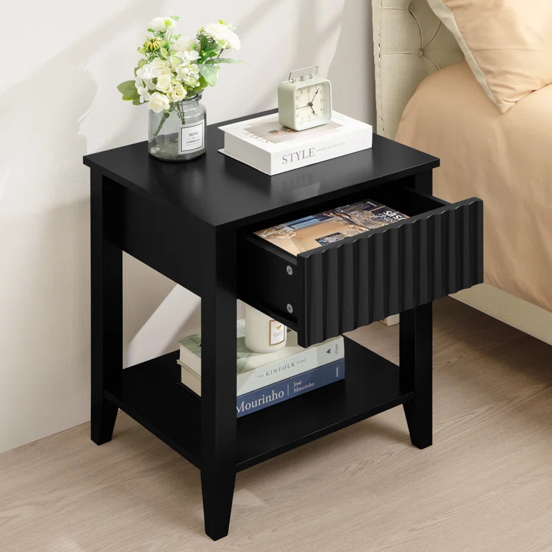 Nyleen 1-Drawer Nightstand (Set of 2) | Wayfair North America