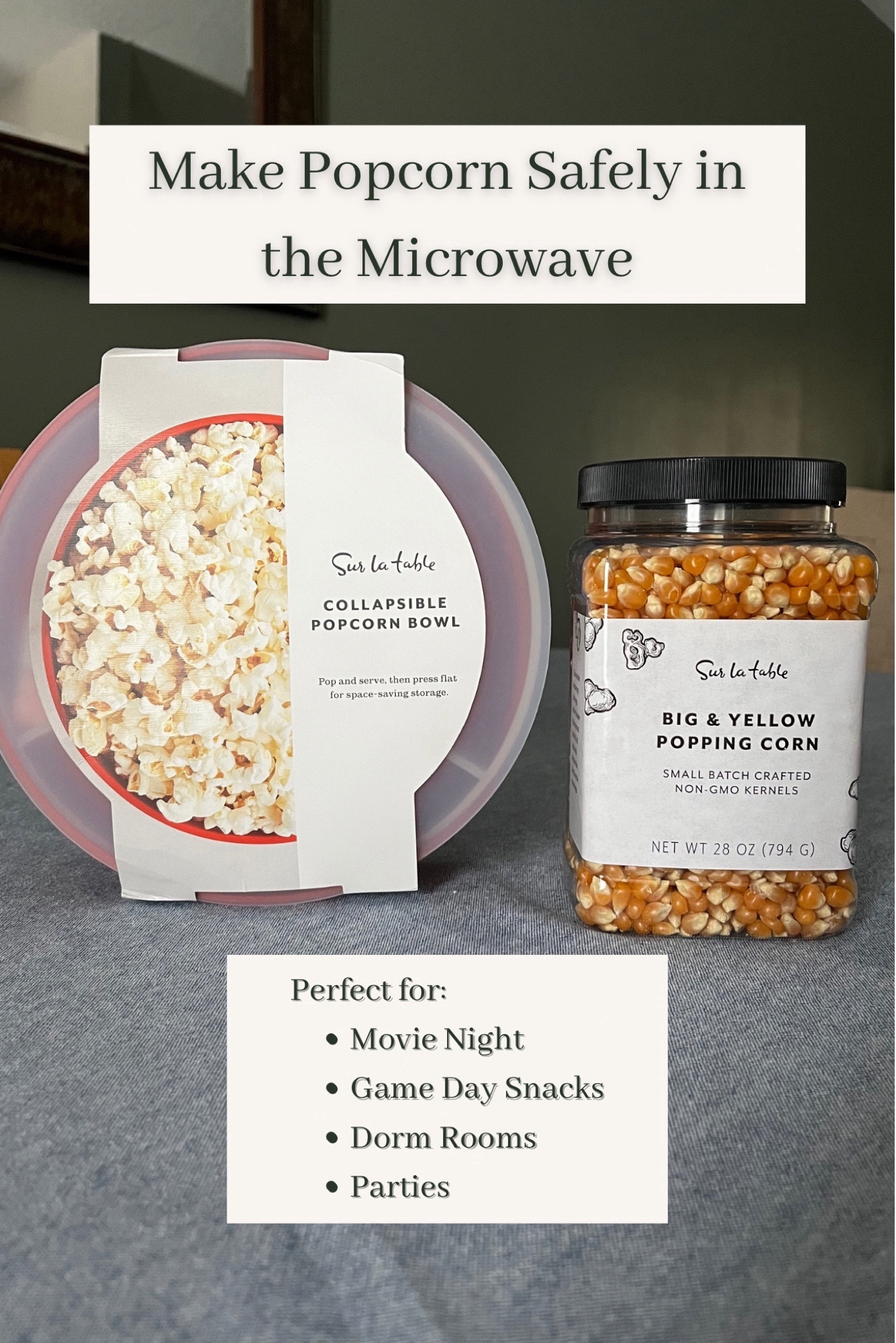 Pop movie-worthy popcorn easily with this collapsible silicone popcorn bowl.

Inspired by movie marathons and midnight snacks, this popcorn popper provides the immediate satisfaction of microwave popcorn in an eco-friendly, waste-free format. 

Simply fill the lid with kernals, pop into microwave, and enjoy right out of the bowl.

Easy to use and safer than a stovetop.

No butter or oil necessary, making this a healthy choice when popping popcorn.

Bowl collapses for easy storage.

#LTKfindsunder50 #LTKhome #LTKsalealert