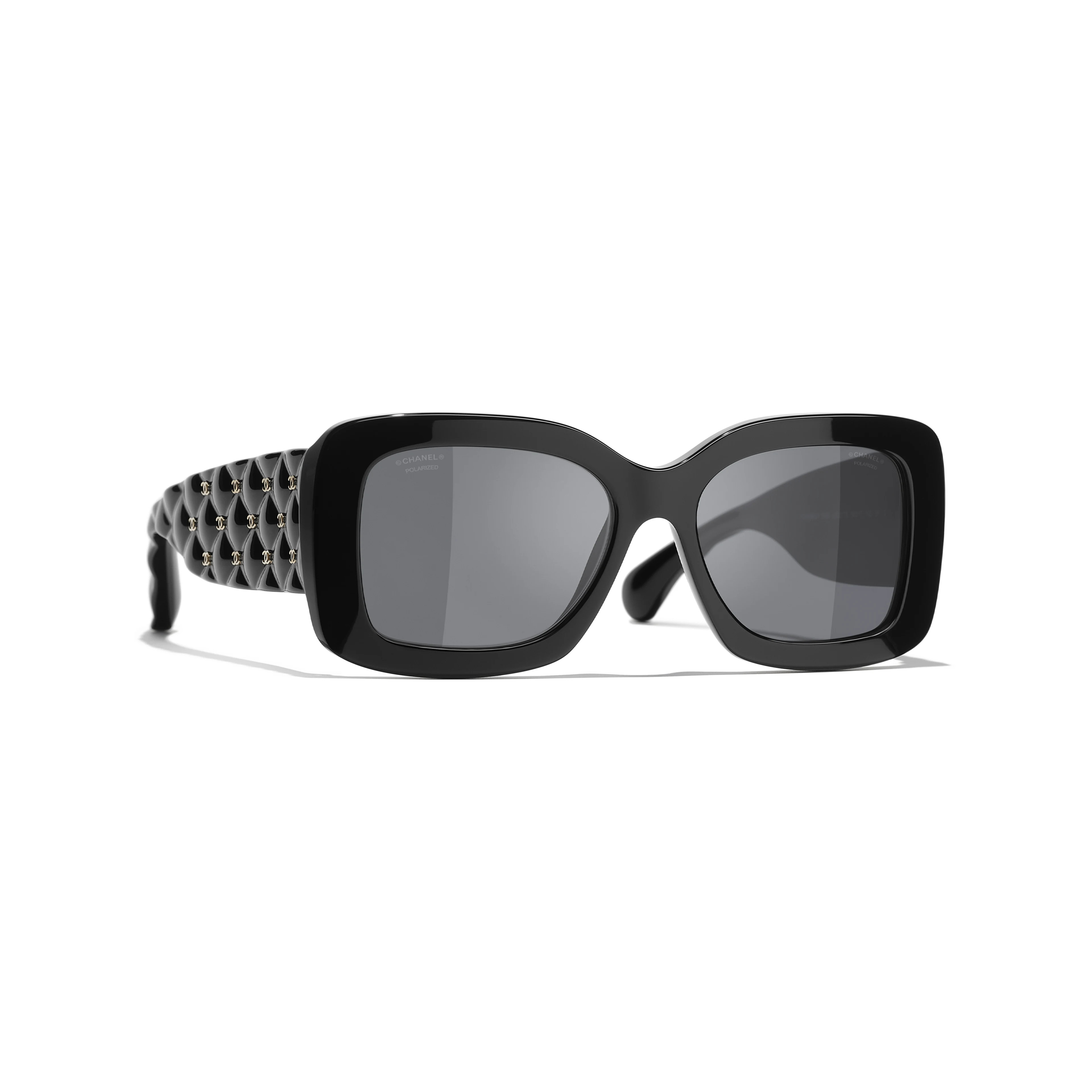 Sunglasses: Rectangle Sunglasses, acetate — Fashion | CHANEL | Chanel, Inc. (US)