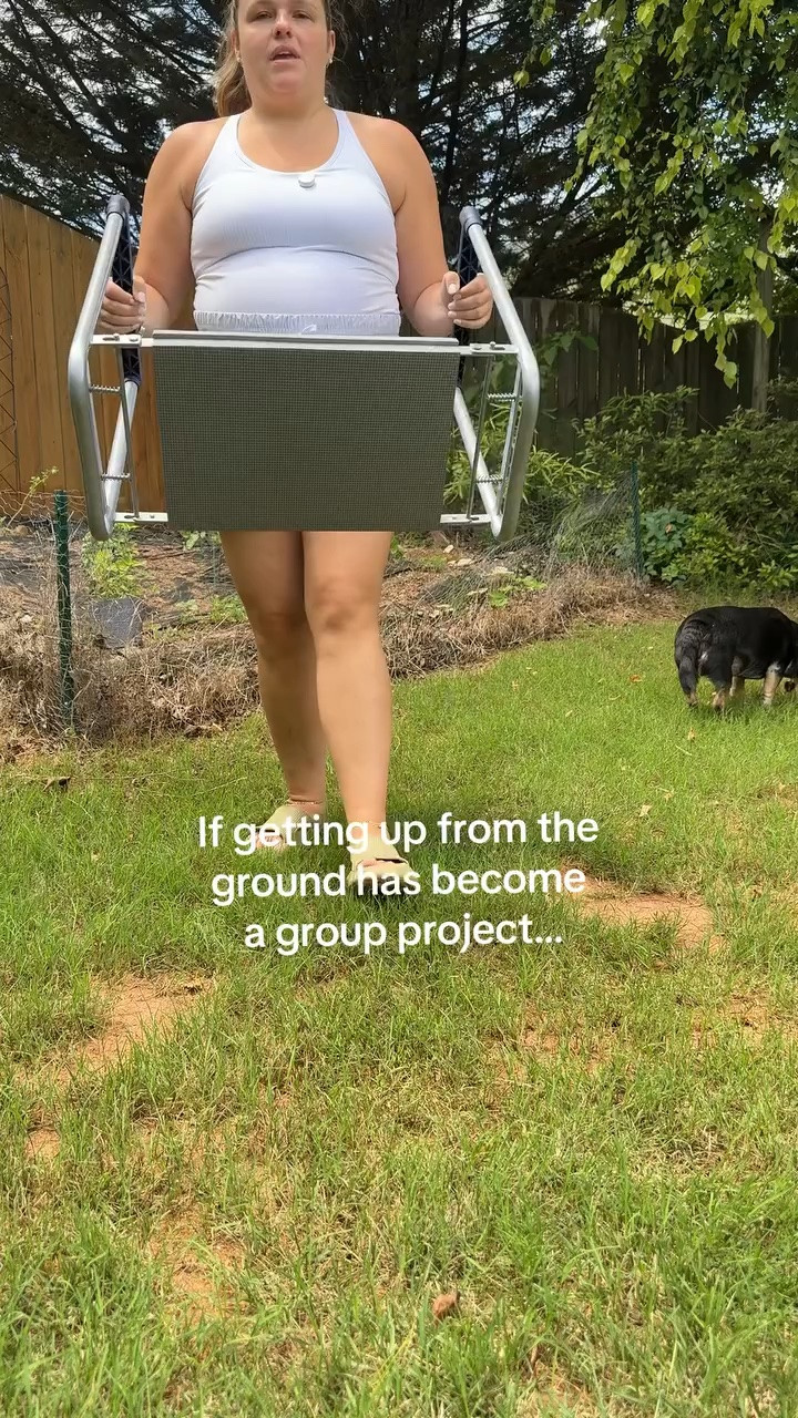 I got this for gardening, but honestly the best part is how much easier it makes getting back up. It flips from a comfortable seat to a padded kneeler in seconds, and the side handles give you something sturdy to hold onto when it's time to stand. One of those things you don't realize you need until you use it. #GardenKneeler #GardeningLife #YardWorkMadeEasy #GardenFavorites #dealsforyoudays