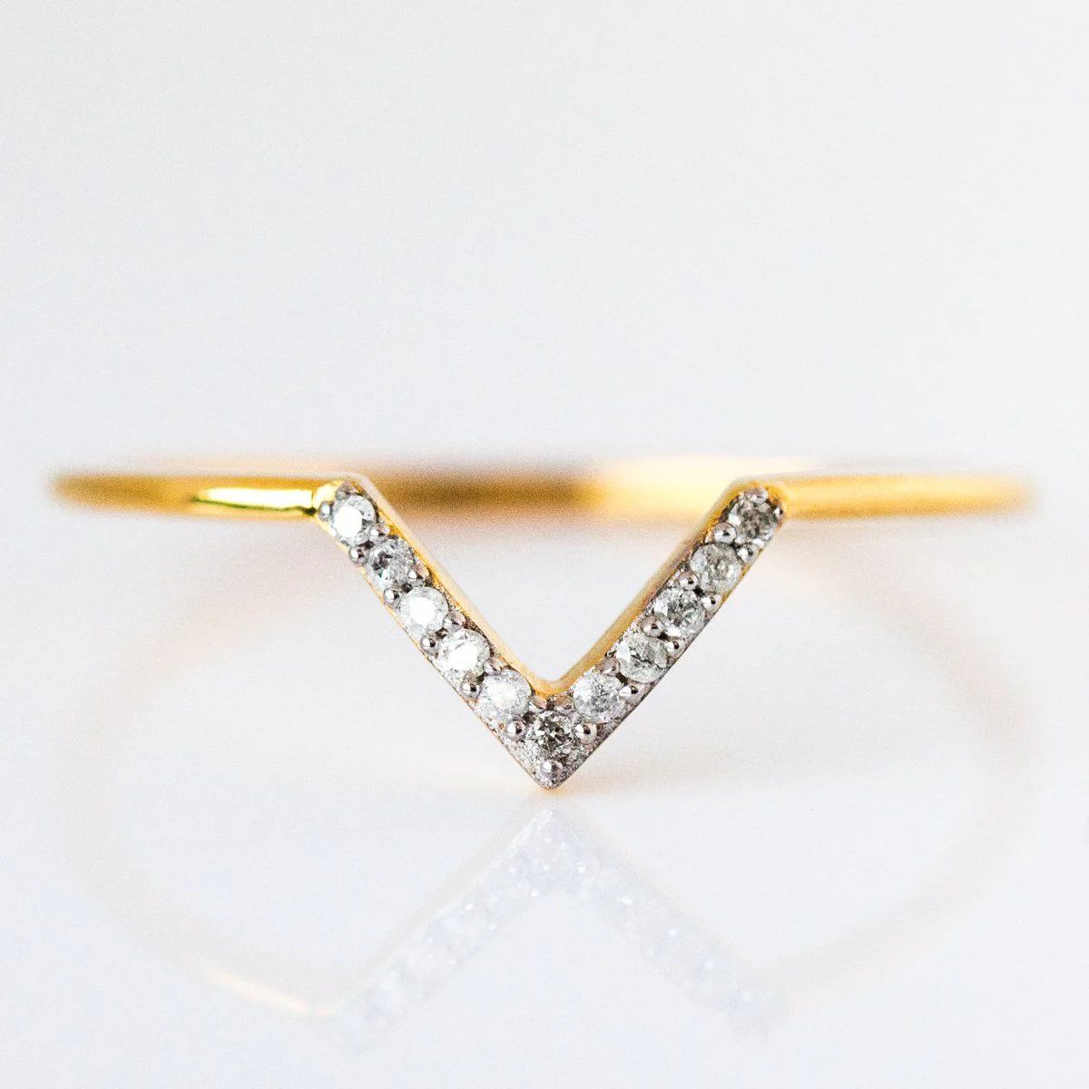 Classic Diamond V Ring | Local Eclectic