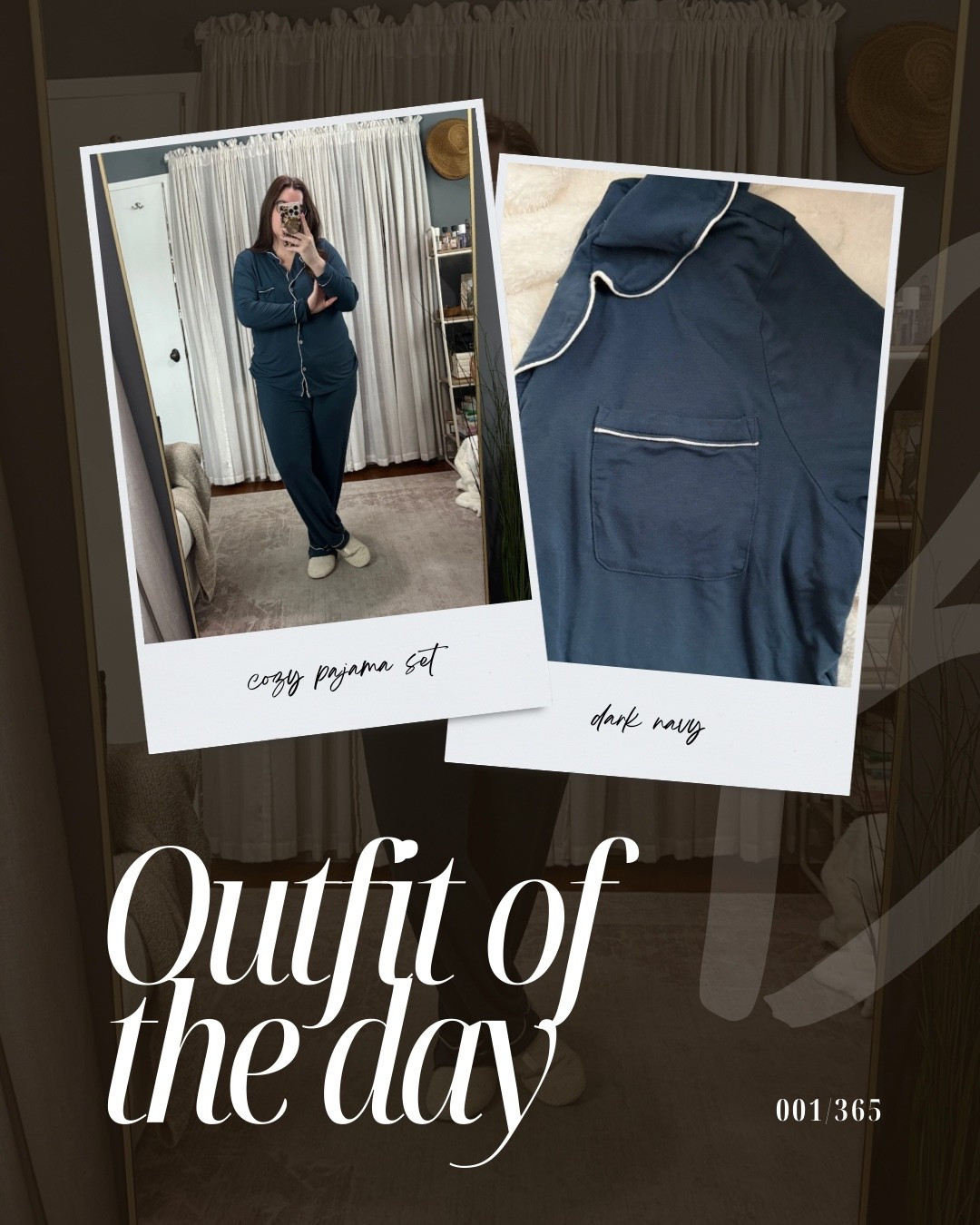 Outfit of the day (ootd) breakdown:
Sofia Grange x Amazon pajama set in Dark Navy (size XL)
Bombas women’s Nest slipper (size 9) if you are a half size go up

#LTKTravel #LTKMidsize #LTKFindsUnder100