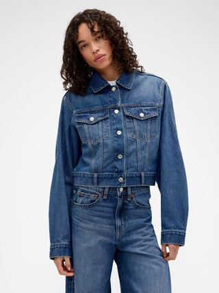 Gap × Victoria Beckham Relaxed Crop Denim Jacket | Gap (CA)