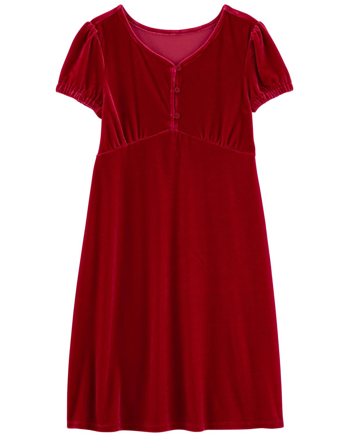 Red Kid Velour Cap Sleeve Dress | carters.com | Carter's