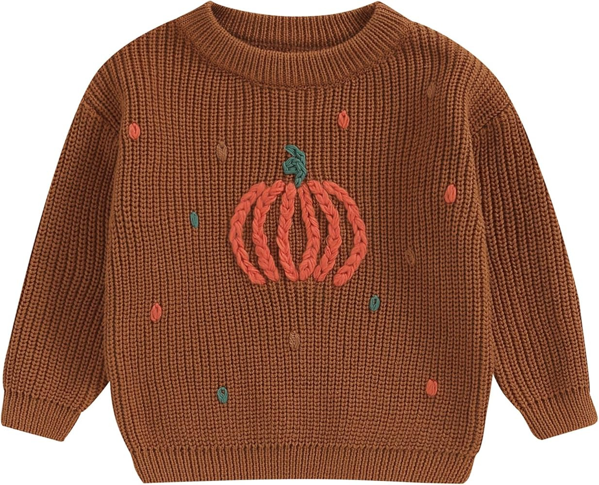 Mubineo Ropa de Halloween para bebé, niña, niño, suéter de calabaza, suéter de manga larga, ... | Amazon (US)