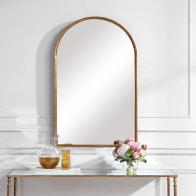 Uttermost Clean Arch Mirror, Gold | Ashley Homestore