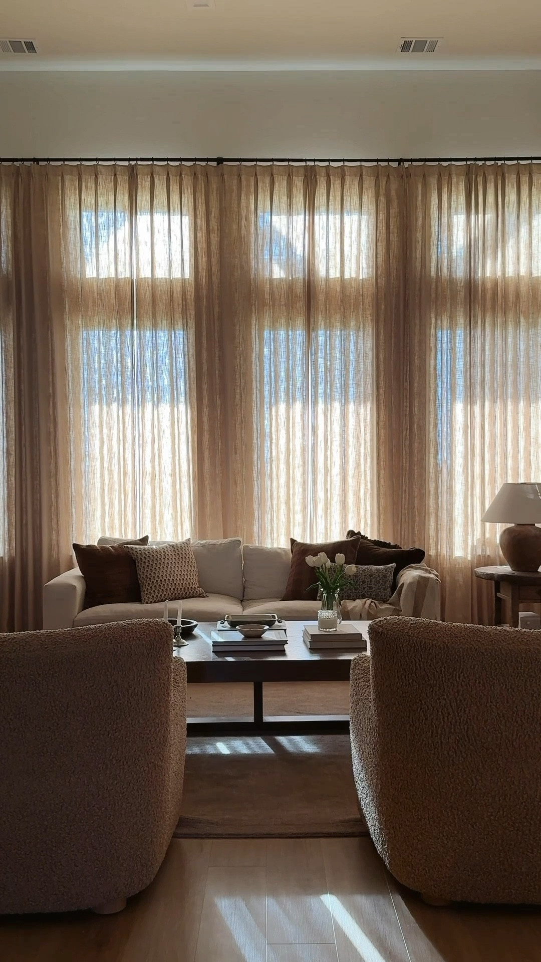 When people don’t think curtains make a difference…. I am ALWAYS team curtains/drapes! They make the house feel more like a home…. more cozy, less stale. 

I got these stunning custom drapes from @homerilla_official and I am in LOVE. The quality is fantastic and the color is rich and warm - which is exactly what I was looking for! 

Color: Light Khaki
Triple pinch pleat
No liner 

Use code: AMAN21 for a discount off your order! 

#livingroom #beforeandafter #homeinspo #homedecor 

#LTKStyleTip #LTKHome