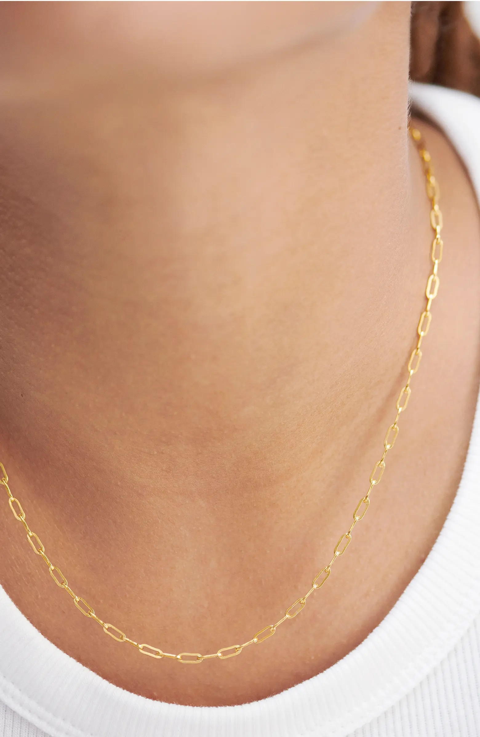 Monica Vinader Mini Paper Clip Chain Necklace | Nordstrom | Nordstrom