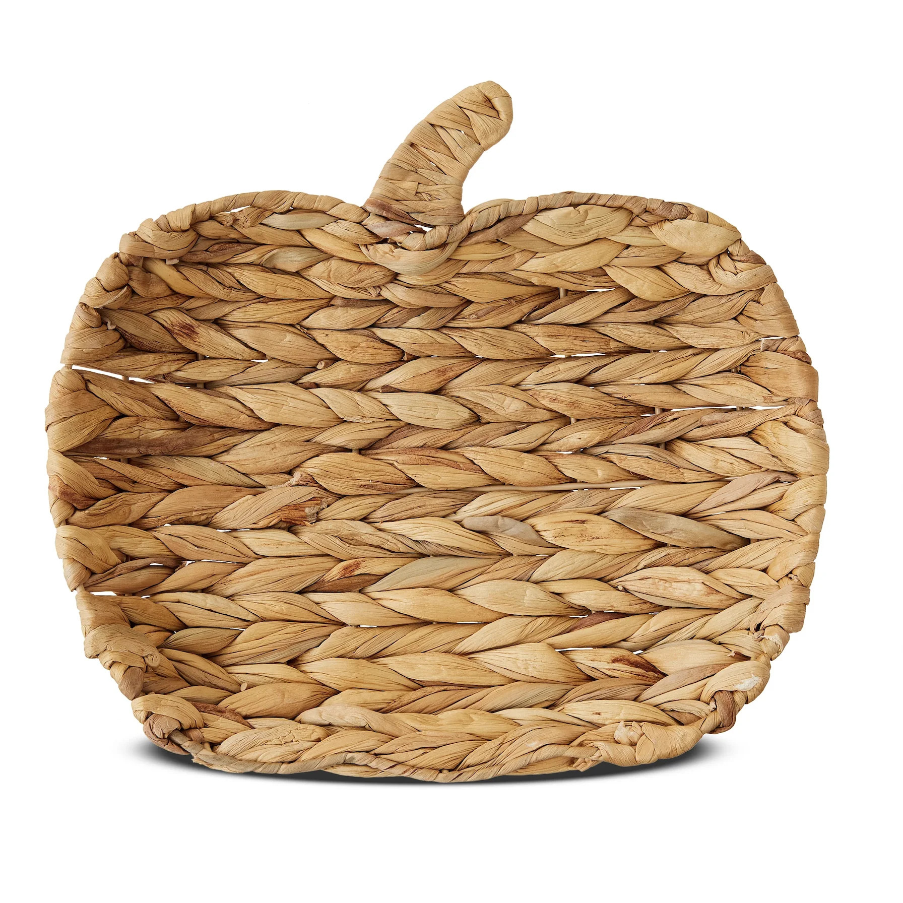 Wicker Rattan Woven Pumpkin Decorative Tray, Brown, 12" x 11.12", Harvest by Way To Celebrate | Walmart (US)