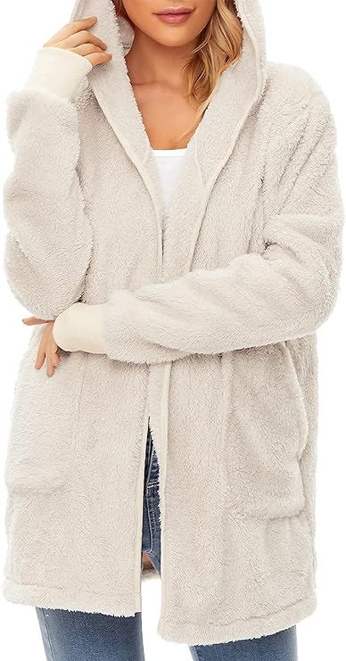 Century Star Women's Fuzzy Hoodies Sport Pullover Hoodie Athletic Cozy Oversized Pockets Hooded S... | Amazon (US)