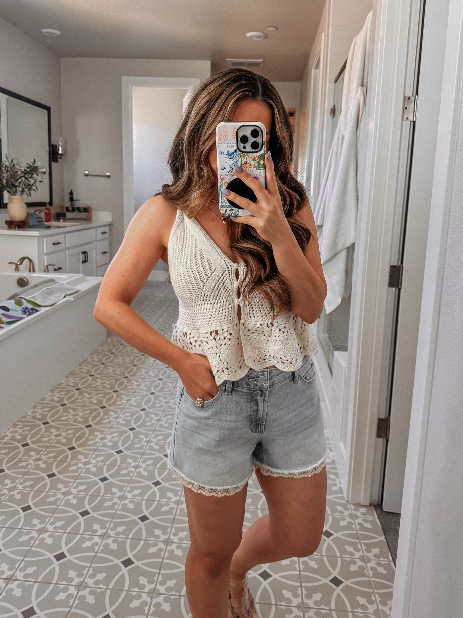 Target top: wearing xs
Walmart denim shorts: wearing size 0

Target style
Target women’s clothing
Target outfit
Walmart outfit
Walmart fashion



#LTKFindsUnder50 #LTKSeasonal #LTKSaleAlert