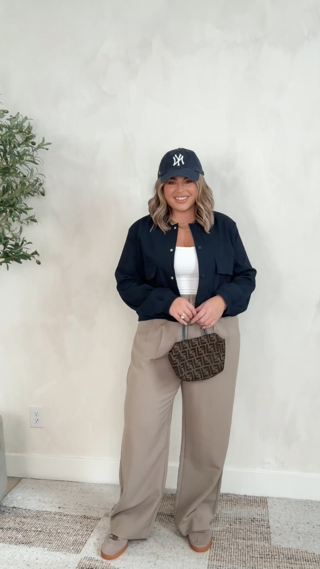 Pants are the exact style mine is just an older color way linked similar shade. 
Wearing them in a 32L 
Jacket xl 
Tank L 
Shoes tts 
Bag is vintage no link 

#LTKFindsUnder50 #LTKFindsUnder100 #LTKMidsize