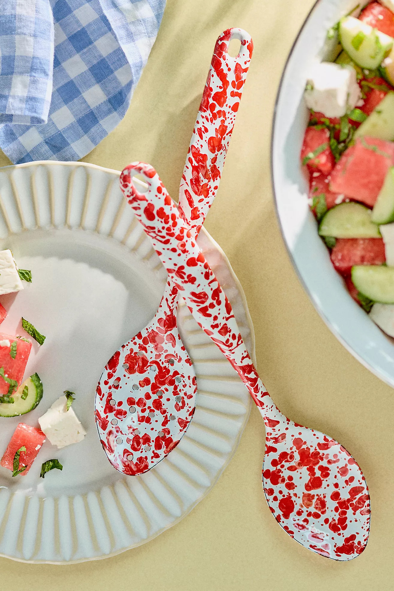 Golden Rabbit Slotted Serving Spoon | Anthropologie (US)