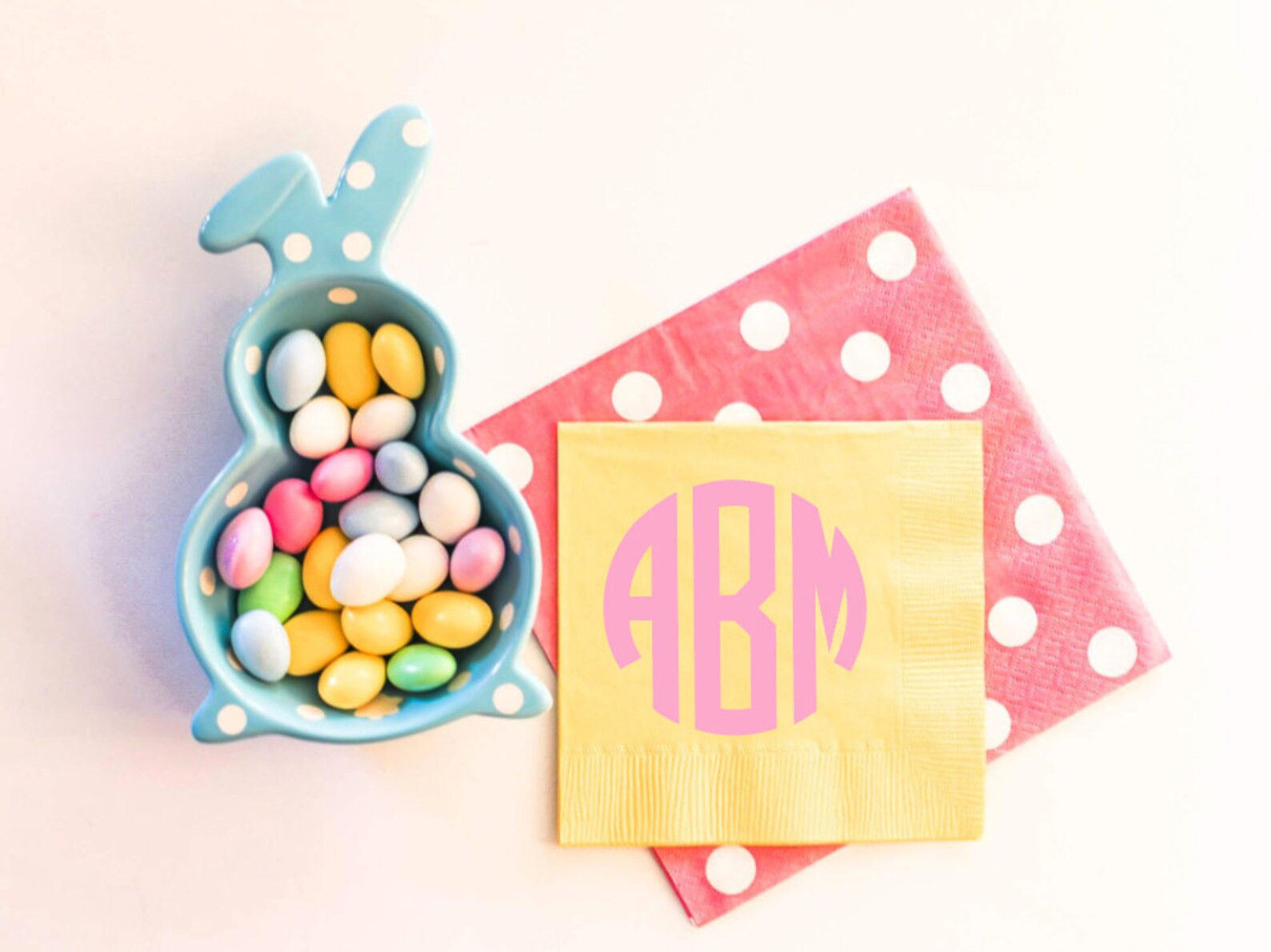 Monogrammed Napkins, Circle Monogram, Beverage Napkins, Paper Napkins, Foil Stamped Napkins, Mono... | Etsy (US)