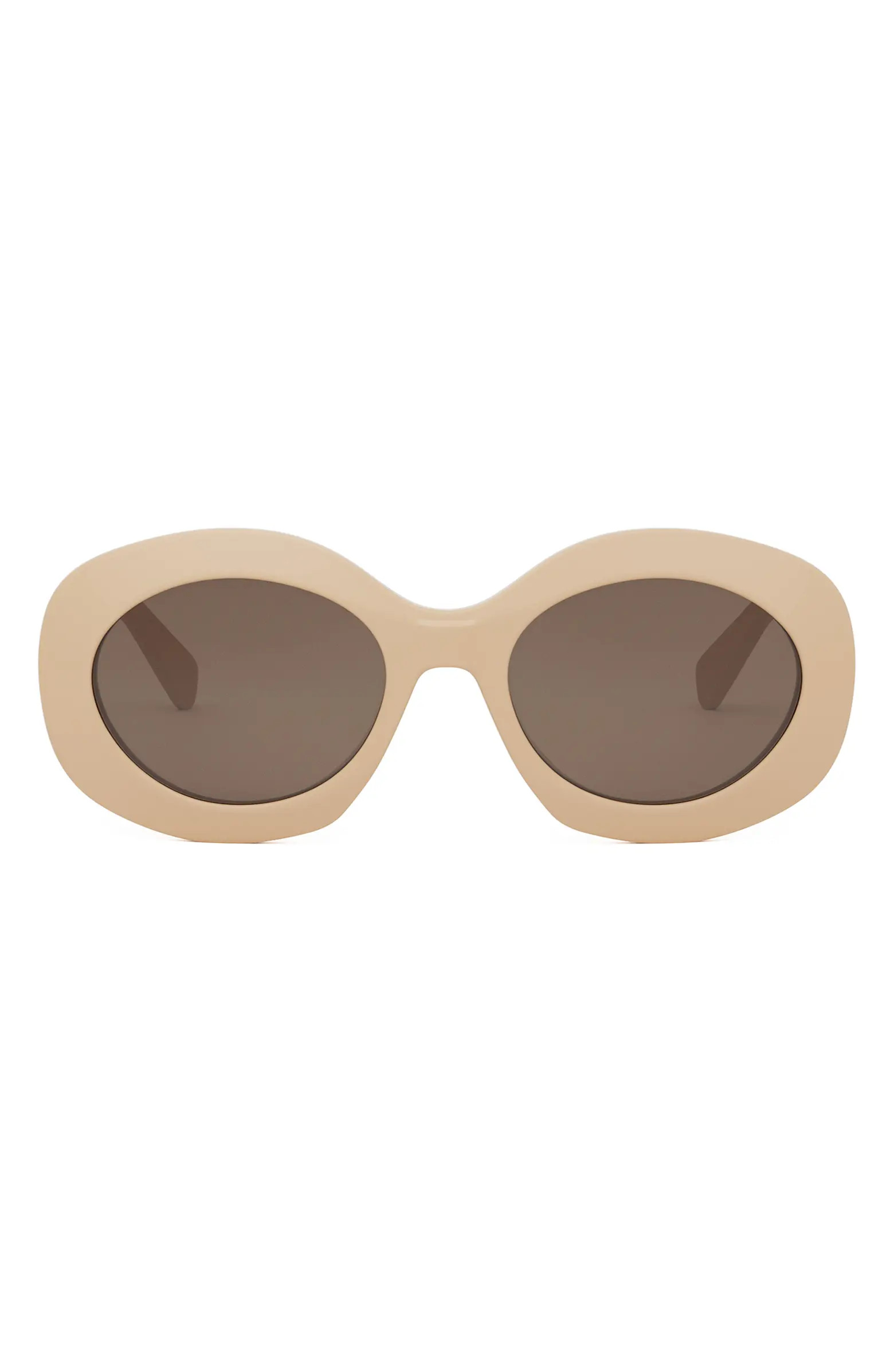 Triomphe 54mm Round Sunglasses | Nordstrom