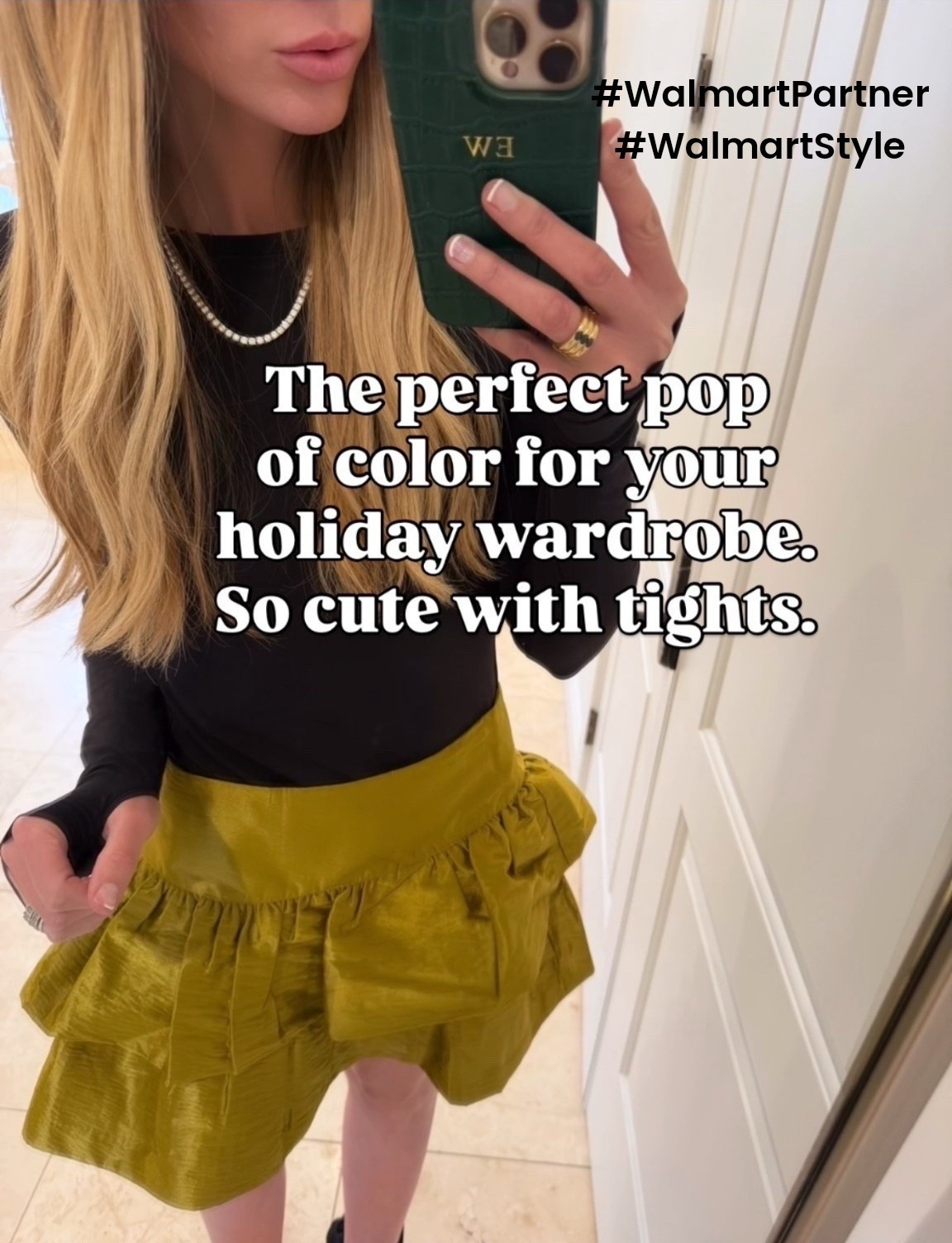 #WalmartPartner A holiday look doesn’t need much effort when you have a skirt this cute. Walmart has the cutest holiday fashion right now! 
#WalmartStyle @WalmartStyle