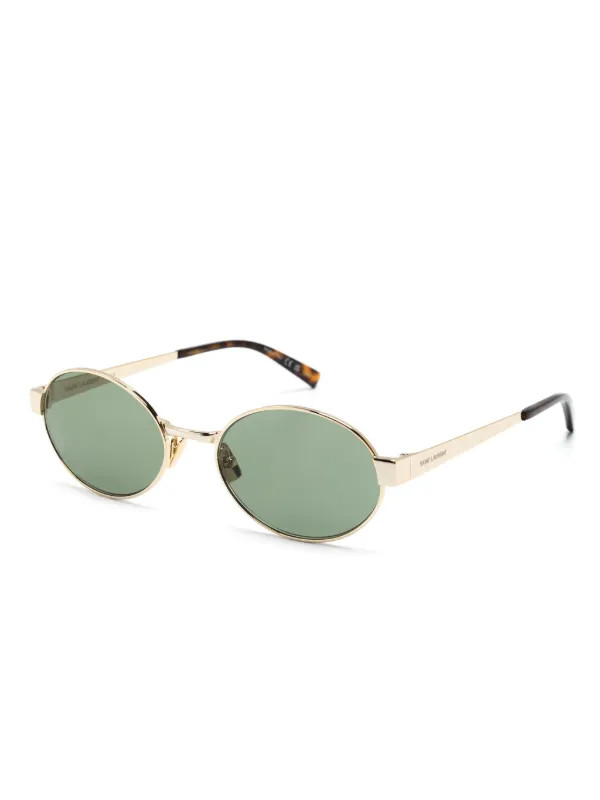 Saint Laurent Eyewear Lunettes De Soleil 692 à Monture Ovale | Or | FARFETCH FR | Farfetch Global