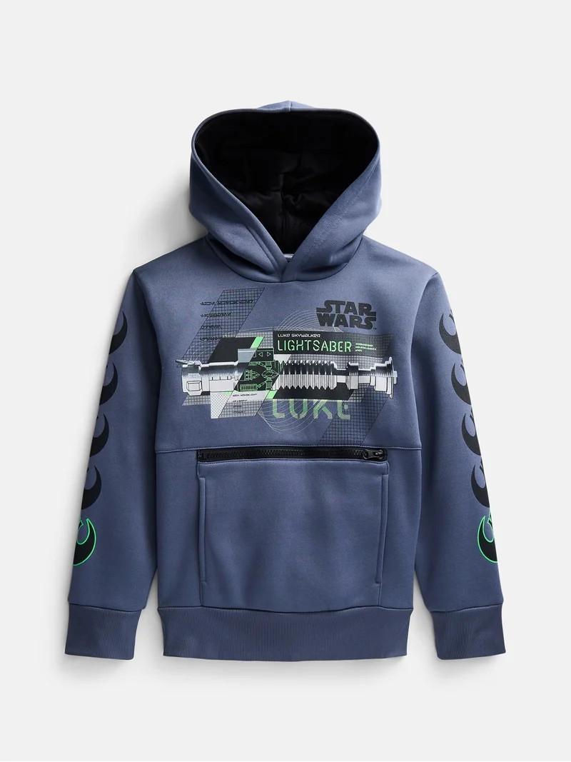 Star Wars Dual Boys Fleece Hoodie, Sizes 4-18 | Walmart (US)