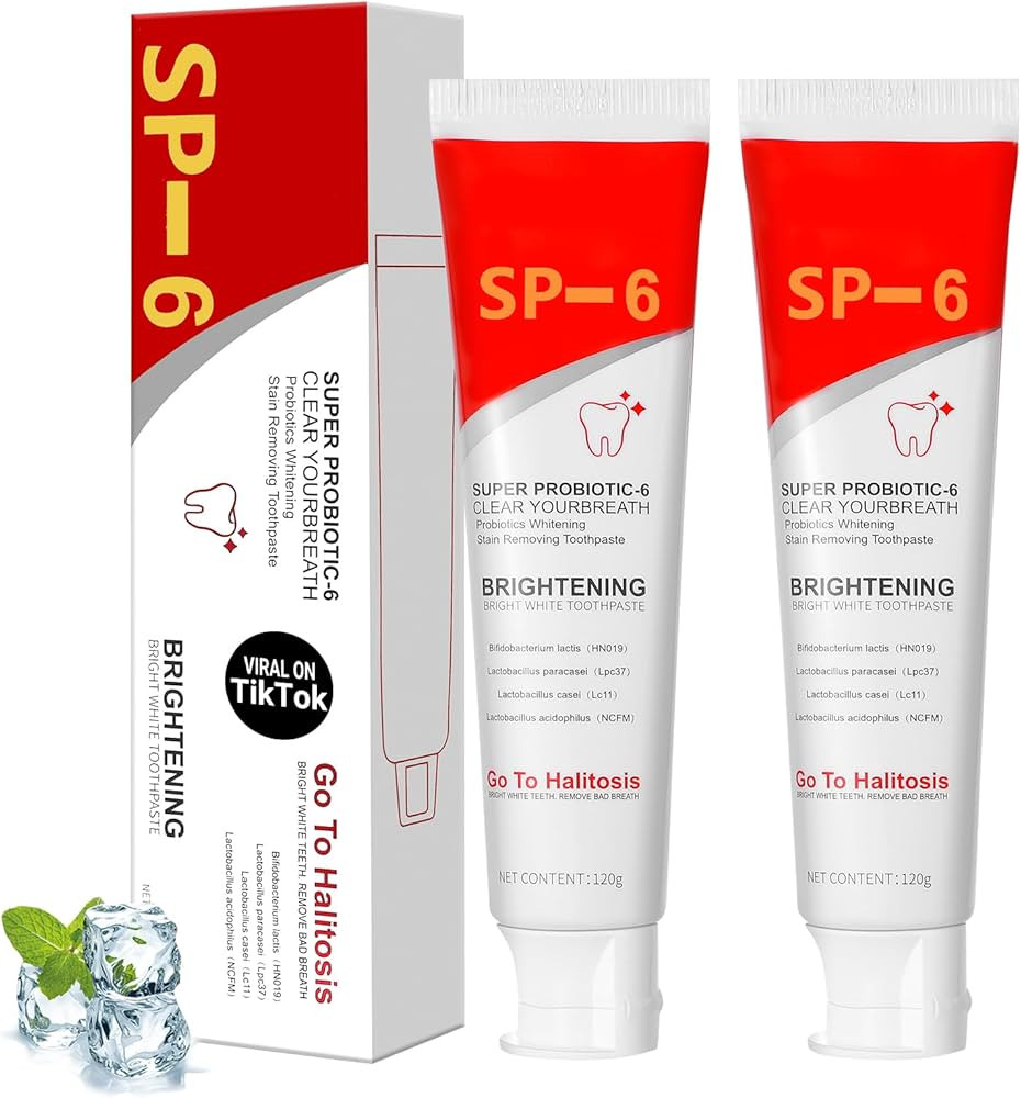 sp-6 Ultra whitening Toothpaste, Super sp6 brightening Oral probiotic Pasta Dental, sp 6 Bright W... | Amazon (US)
