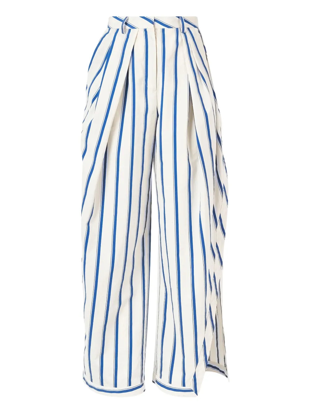 Rosie Assoulin Striped Trousers  | White | FARFETCH | Farfetch Global