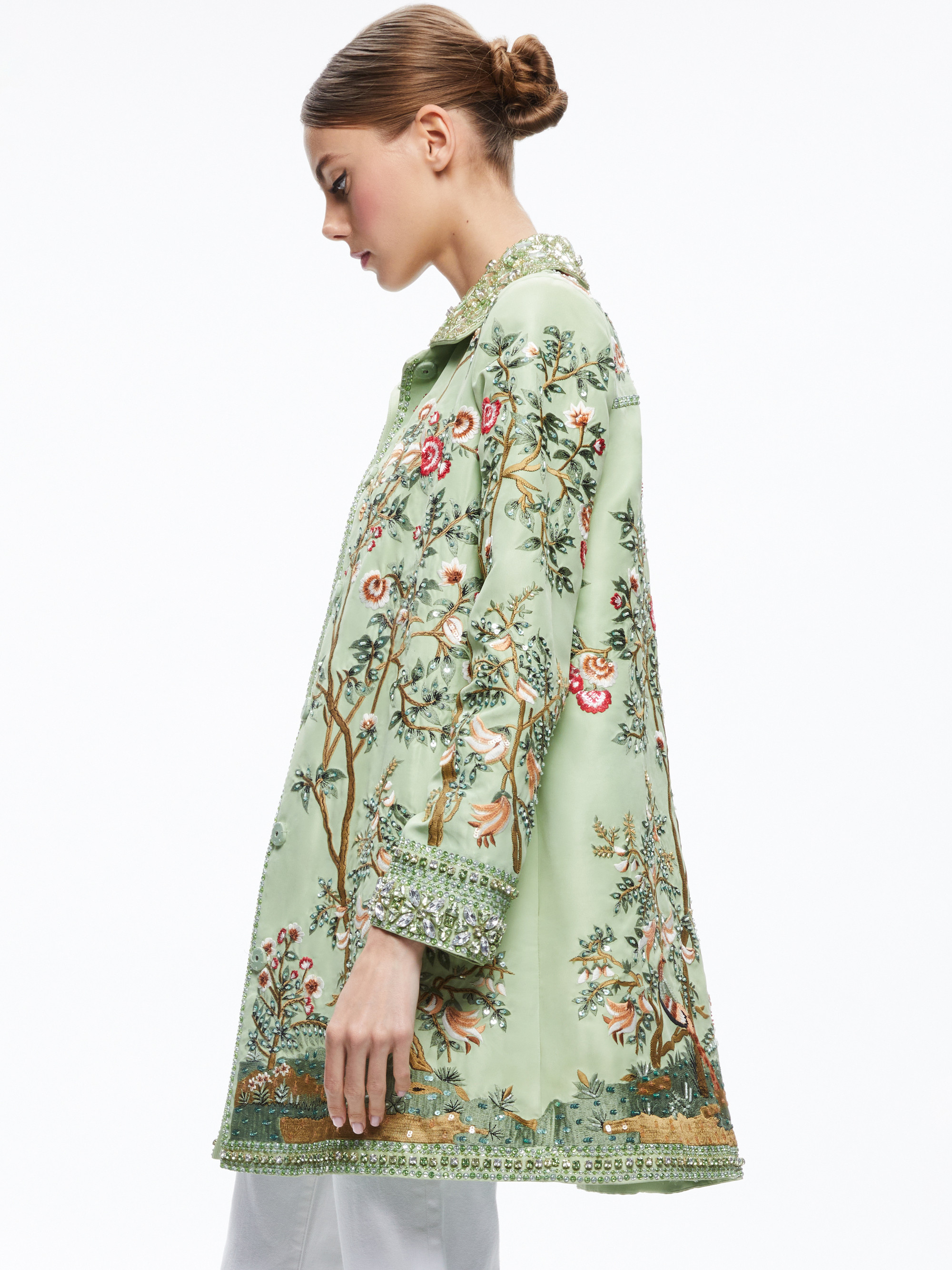 LIV EMBELLISHED COAT | Alice + Olivia