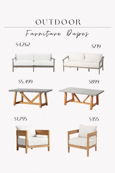 Patio furniture dupes! Outdoor furniture, splurge vs save, get the look for less

#LTKFind #LTKstyletip #LTKhome