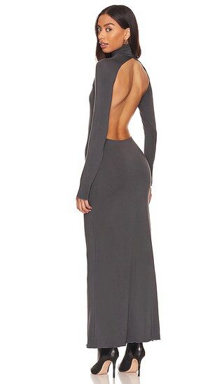 Lenny Dress in Deep Grey | Revolve Clothing (Global)