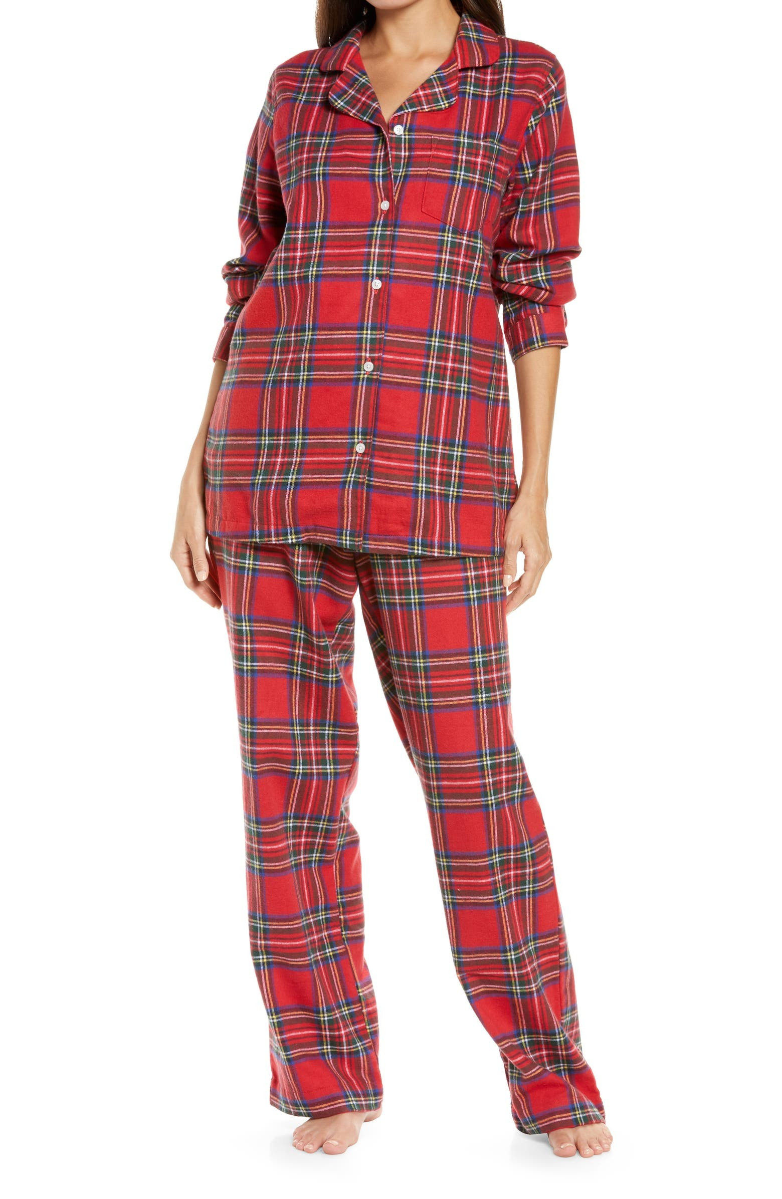 Scotch Plaid Flannel Pajamas | Nordstrom