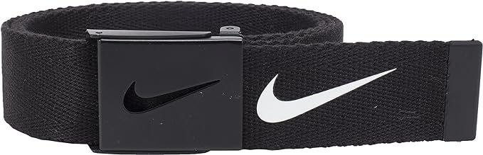 Nike Men's Tech Essential Web Belt, Black, One Size | Amazon (US)