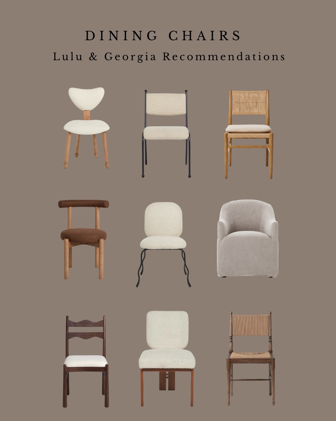 Dining Chair Recommendations Lulu & Georgia 🤍

#LTKHome