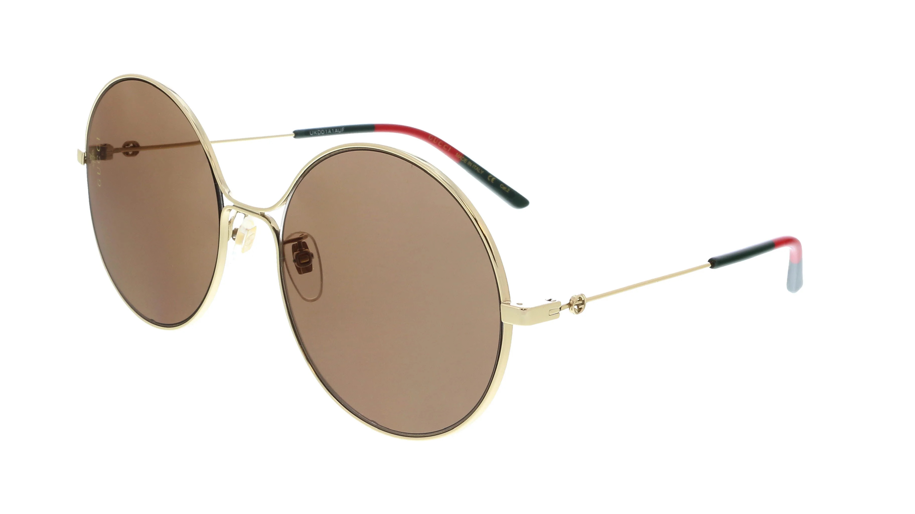 Gucci GG0395S 002 Gold Round Sunglasses - Walmart.com | Walmart (US)