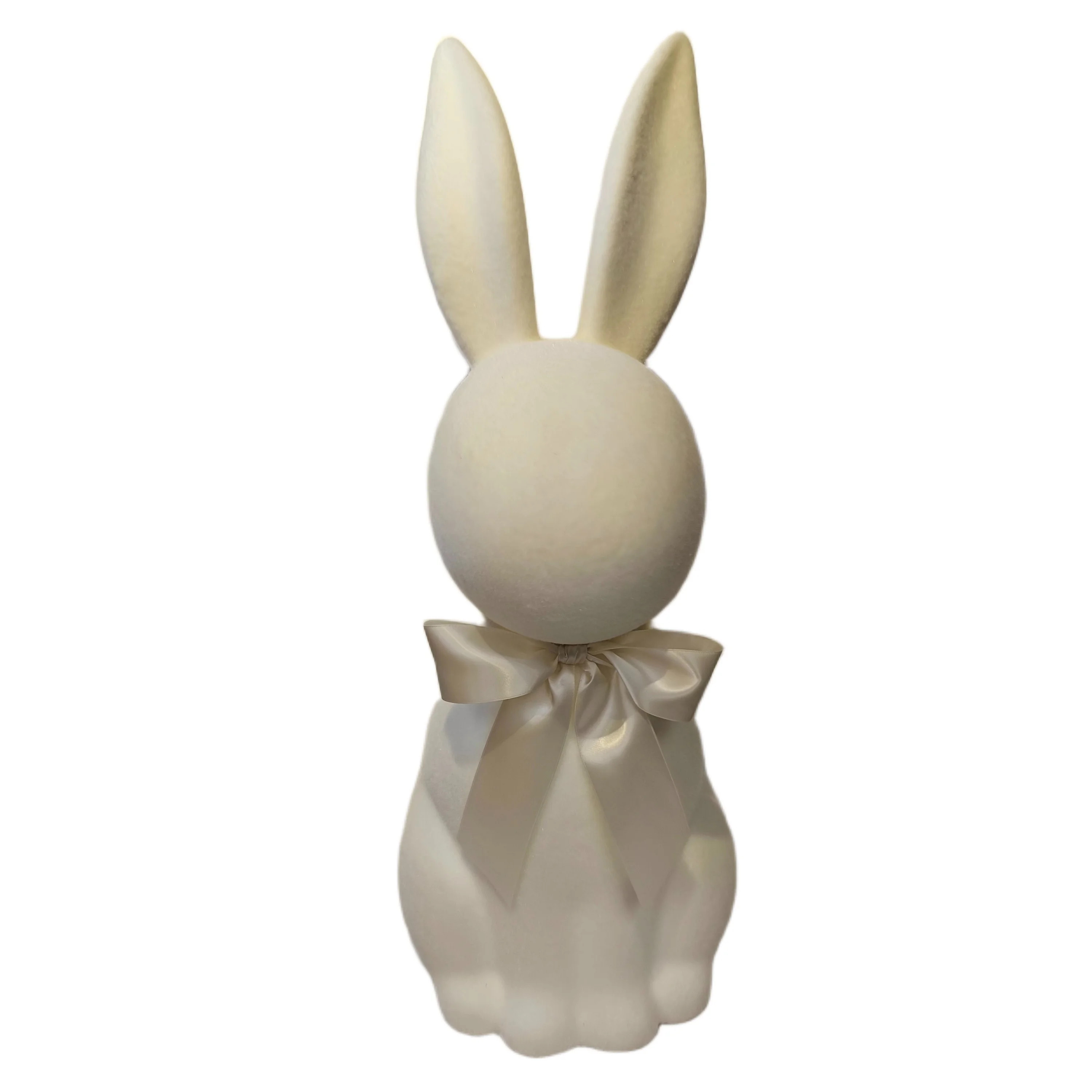 Flocked Bunny Tabletop Decoration, Ivory, 27", Easter by Way To Celebrate | Walmart (US)