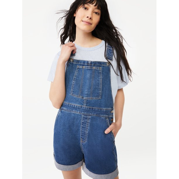 Free Assembly Women's Shortalls | Walmart (US)