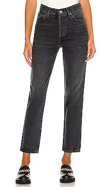 AGOLDE Fen High Rise Relaxed Taper in Shambles from Revolve.com | Revolve Clothing (Global)