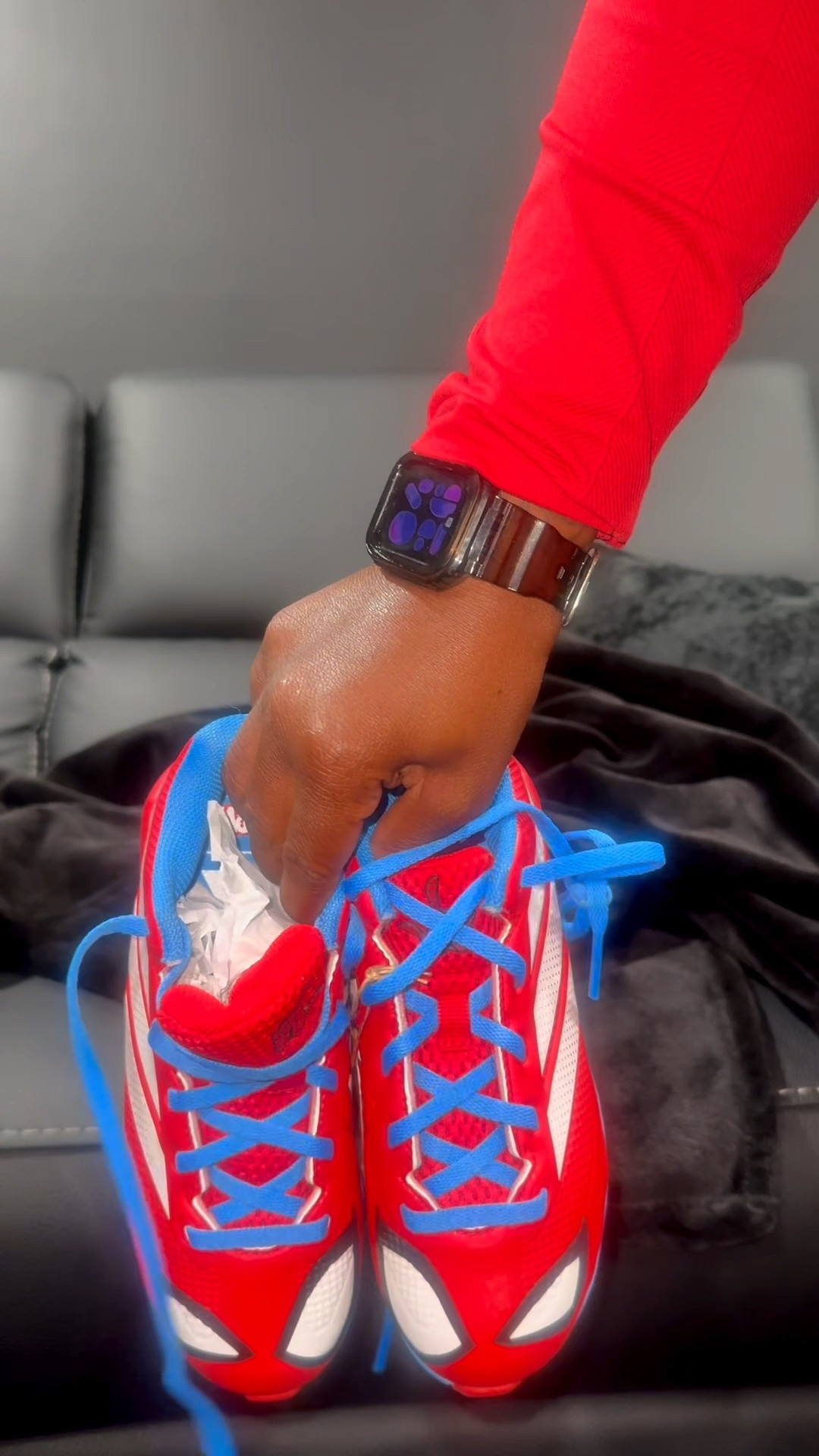 I’M FINALLY GONNA LET MY BABY PLAY TACKLE FOOTBALL 😭🏈 He’s deep in his Spider-Man era, so when I found these Spider-Man Adidas AddiZero cleats on Amazon, babyyyyy it was a MUST. 🕷️❤️🖤 I’ll have them linked in my Amazon storefront & LTK because these are TOO hard. I’m excited, nervous, throwing up, praying… all the mama emotions 😂 But my boy really wants to play, so we outside this fall! 🏈🔥 #TackleFootballMom #FootballMom #SpiderMan #AdidasAdizero #YouthFootball #BoyMom #AmazonFinds #LTK #SportsMom #LittleAthlet