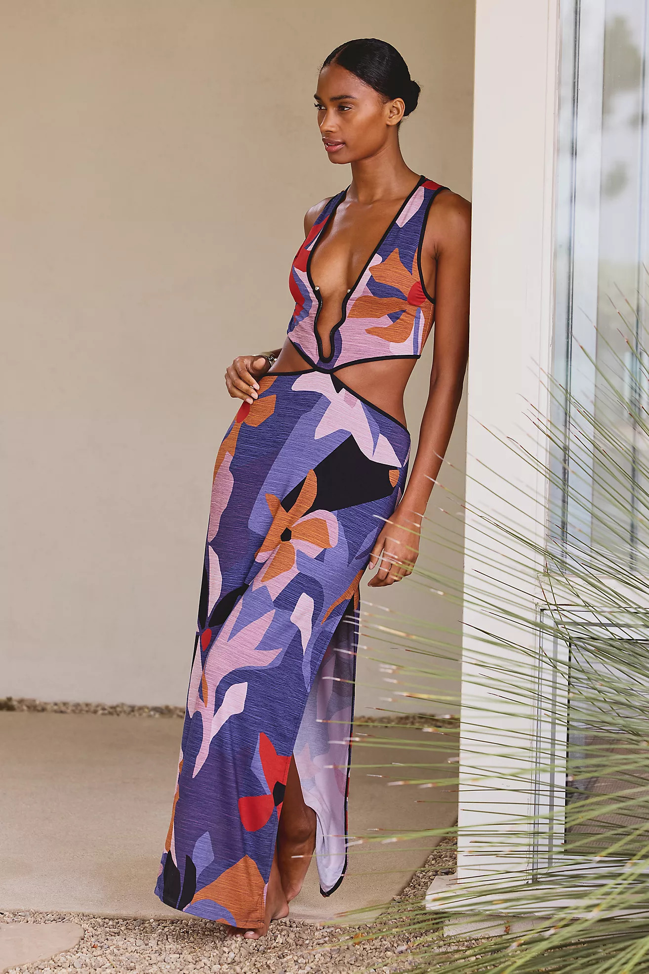 Celandine Cutout Maxi Dress | Anthropologie (US)