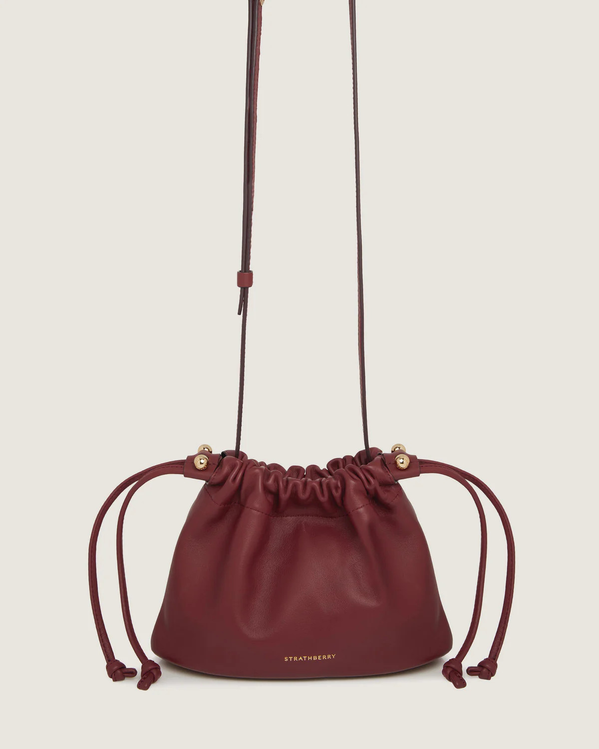 Strathberry - Charlotte Drawstring - Burgundy | Strathberry
