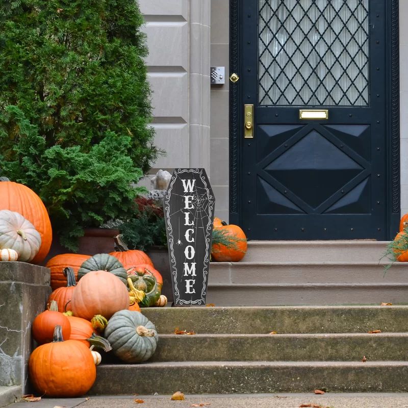 National Tree Company 28" Halloween Welcome Standup Sign | Wayfair North America