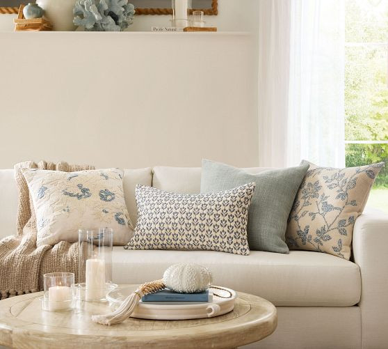 Redondo Jacquard Lumbar Pillow | Pottery Barn (US)