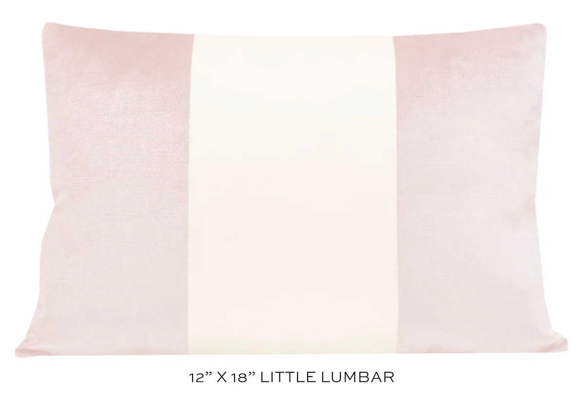 PANEL COLORBLOCK :: FAUX SILK VELVET // BALLET + ALABASTER SILK | LITTLE DESIGN LLC