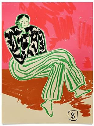 Society6 2021 Poster, 18" x 24", sandrapoliakov Calm Woman Portrait | Amazon (US)