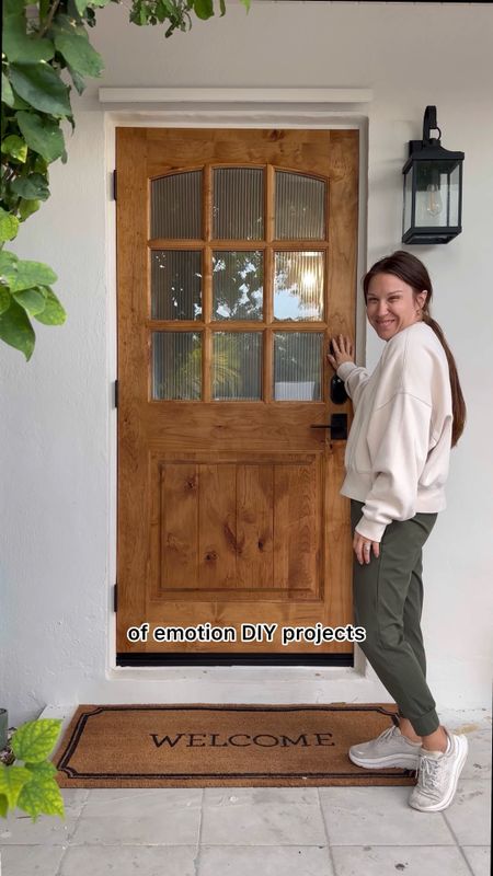 All the deets on our new front door and the stain we accidentally chose! 

#LTKVideo #LTKhome