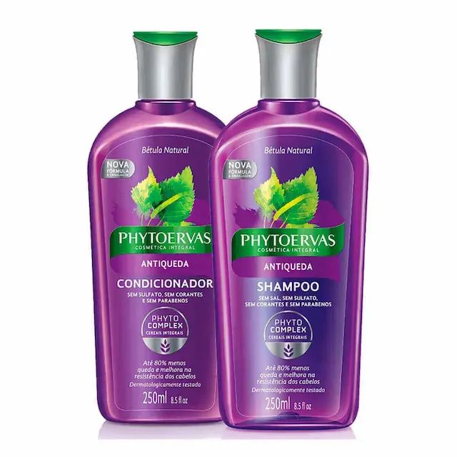 Kit Phytoervas Antiqueda com 1 Shampoo + 1 Condicionador com 250ml cada | DrogaRaia (BR)