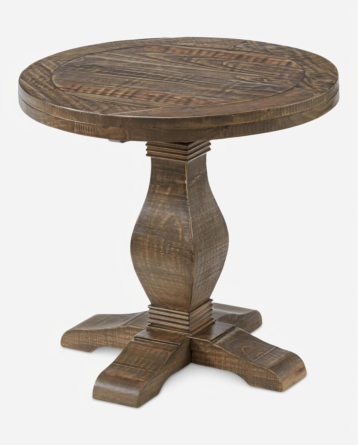 Martin Svensson Home Napa Solid Wood Pedestal End Table, Natural | Amazon (US)